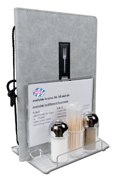 Tischaufsteller "3in1" aus Acrylglas, A6, 1 Stk