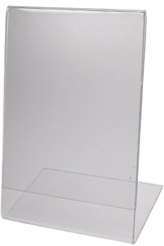 Tischaufsteller "L-Ständer" aus Acrylglas, A4, 1 Stk