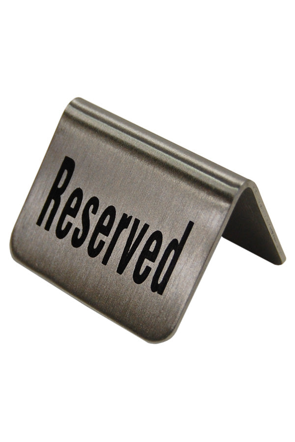 Tischaufsteller "Reserviert" aus Edelstahl, 52x35cm, 1 Stk_1