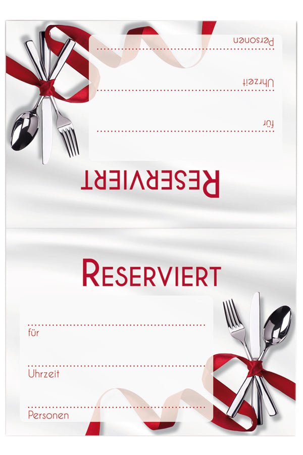 Tischaufsteller "Reserviert" aus Papier, 105x15cm, 25 Stk_1