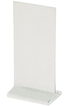 Tischaufsteller "T-Ständer" aus Acrylglas, 10x21cm, 1 Stk