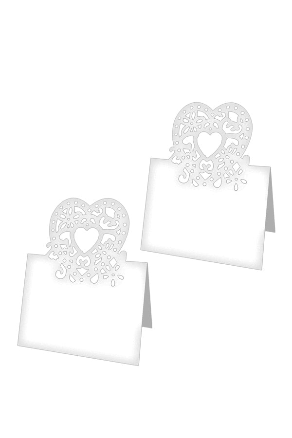 Tischkärtchen "Herzen" aus Papier, 125x8cm, 10 Stk