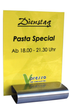 Tischkartenhalter "Klemme" aus Edelstahl, 8x8cm, 1 Stk