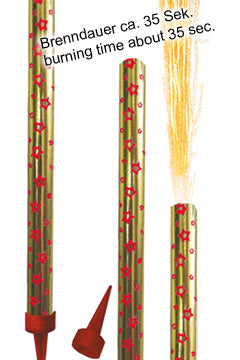 Torten- und Eisfeuerwerk, 10cm, 12 Stk.