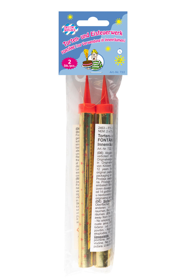 Torten- und Eisfeuerwerk, 16cm, 2 Stk.