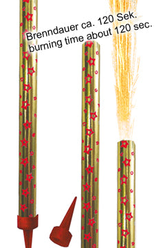 Torten- und Eisfeuerwerk, für Außen geeignet, 25cm, 4 Stk.