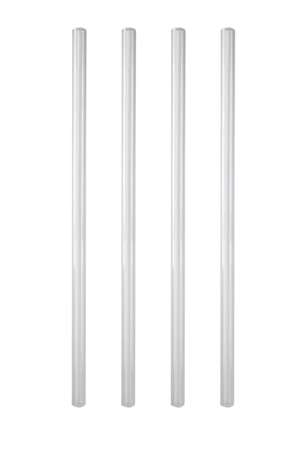 Trinkhalme aus Glas, transparent, Ø9mm, 24cm, 50 Stk.