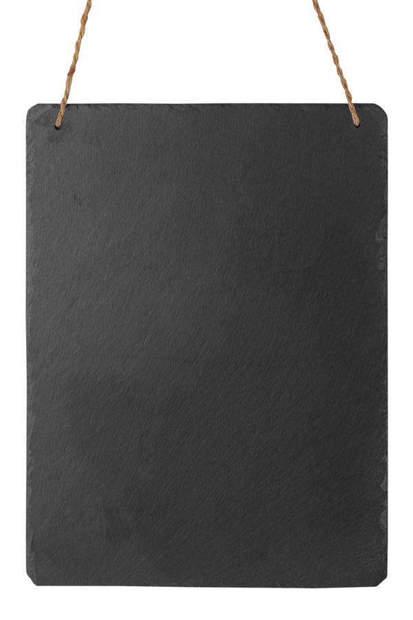 Wand-Kreidetafel "Naturstein" aus Schiefer, schwarz, 30x40cm, 1 Stk