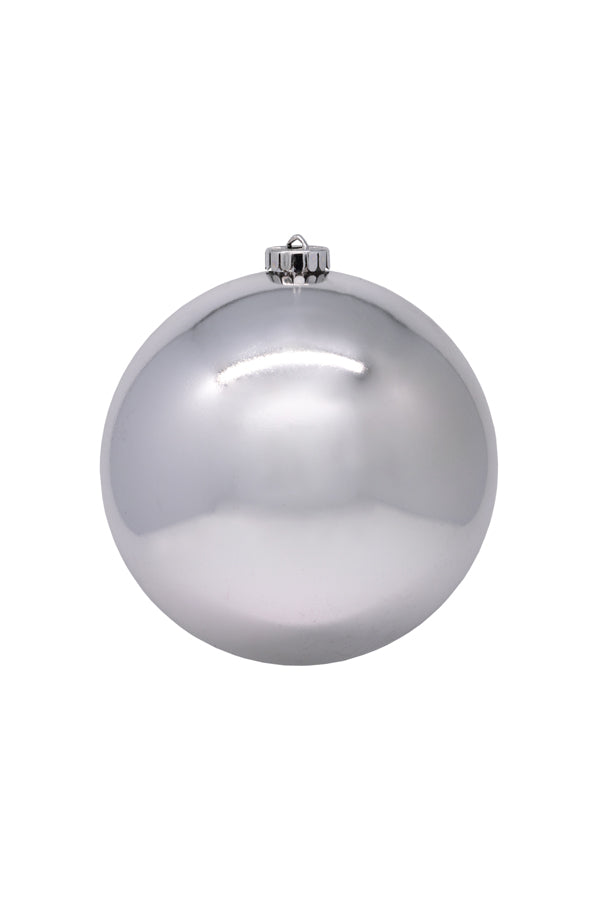 Weihnachtskugel XL aus Kunststoff, silber, Ø20cm, 1 Stk.