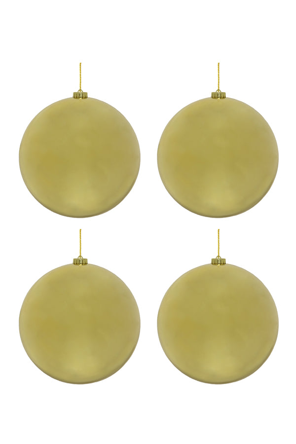 Weihnachtskugeln, aus Kunststoff, gold, Ø10cm, 4 Stk_1