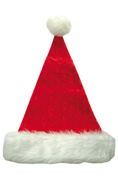 Weihnachtsmütze „Exquisit“, aus Plüsch, rot, 44 cm, 1 Stk.