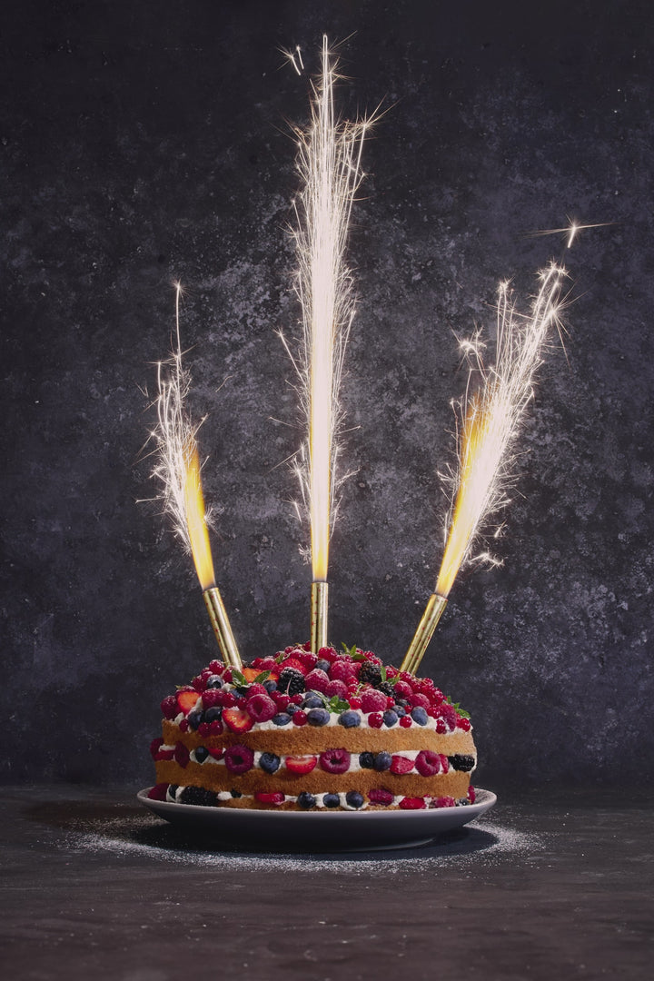 Torten- und Eisfeuerwerk, für Außen geeignet, 25cm