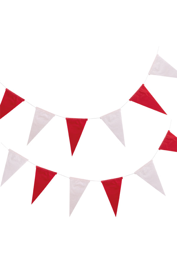 Wimpelkette, aus Papier, rot/weiss, schwer entflammbar, 36m, 1 Stk_1