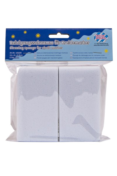 Reinigungsschwamm für Kreidemarker, grau, 2 Stk.