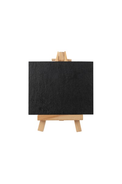 Mini-Staffelei mit Kreidetafel "Naturstein" aus Schiefer/Holz, schwarz, 10x8cm, 1 Stk. 