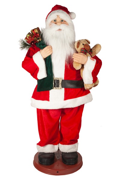 Weihnachtsmann, beweglich mit Sound, ca. 90cm, 1 Stk.