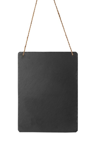 Wand-Kreidetafel "Naturstein" aus Schiefer, schwarz, 20x30cm, 1 Stk.