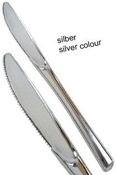Messer "Prestige", silbern, 20cm, 25 Stk.