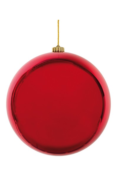 Weihnachtskugel XL aus Kunststoff, rot, Ø25cm, 1 Stk.