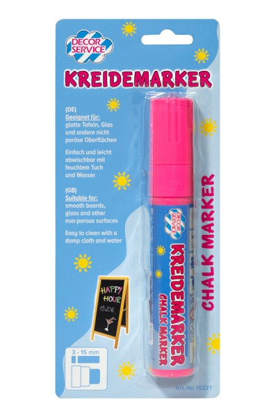 Kreidemarker pink, Schreibbreite 3-15mm, 1 Stk.