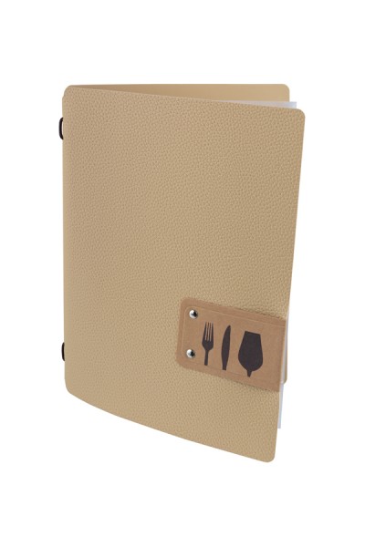 Speisekarte "Smart", A5, sand, 8 Seiten, 1 Stk.