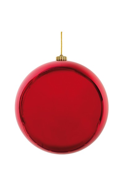 Weihnachtskugel XL aus Kunststoff, rot, Ø20cm, 1 Stk.