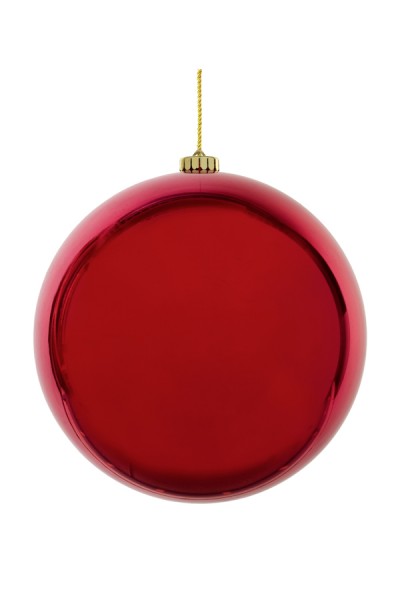 Weihnachtskugel XL aus Kunststoff, rot, Ø15cm, 1 Stk.