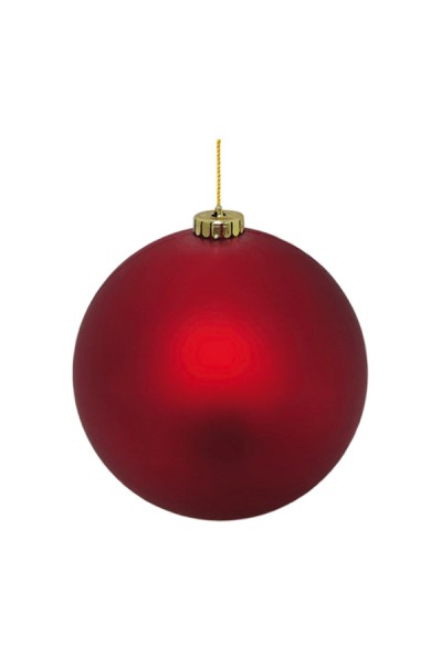 Weihnachtskugel XL aus Kunststoff, rot, matt, Ø20cm, 1 Stk.