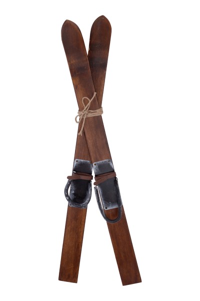 Ski "Vintage", zum Hängen, Holz, 60cm, 1 Paar