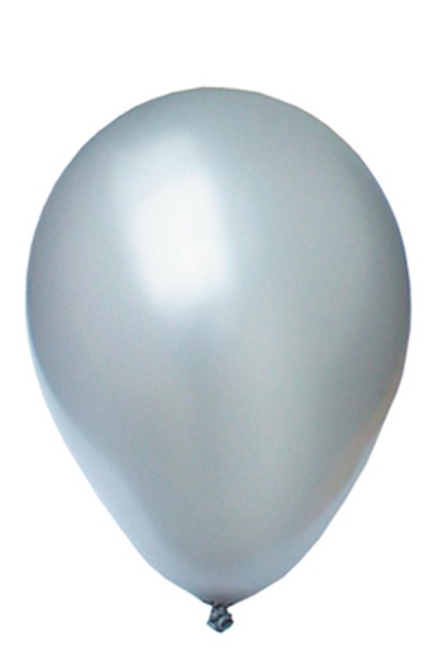 Luftballons "Perlmutt", silber, Ø30cm, 50 Stk.