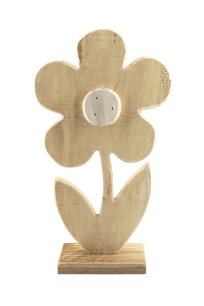Blume aus Holz, 27 cm, 1 Stk.