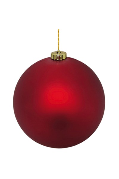 Weihnachtskugel XL aus Kunststoff, rot, matt, Ø25cm, 1 Stk.