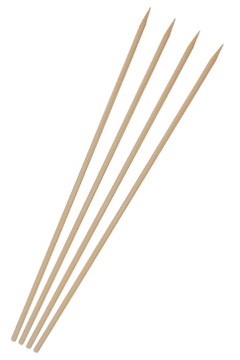 Schaschlikspieße aus Bambus, Ø2.5mm, 12cm, 500 Stk.