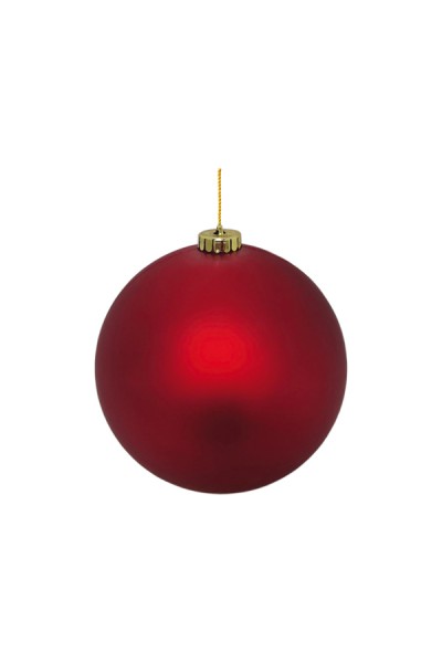 Weihnachtskugel XL aus Kunststoff, rot, matt, Ø15cm, 1 Stk.