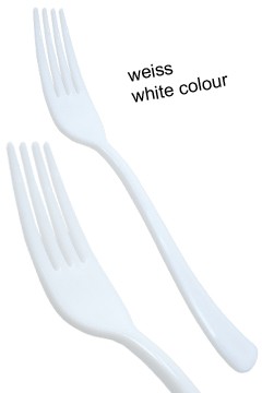 Gabeln "Prestige", weiss, 18.5cm, 100 Stk.