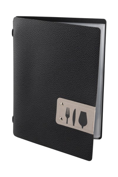 Speisekarte "Smart", A4, schwarz, 8 Seiten, 1 Stk.