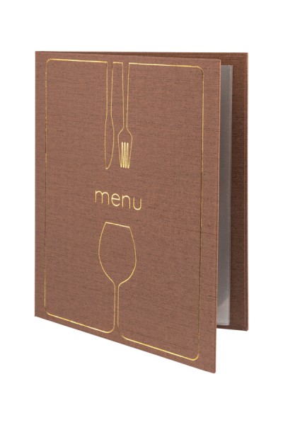 Speisekarte "Apart", A4, braun, 8 Seiten, 1 Stk.