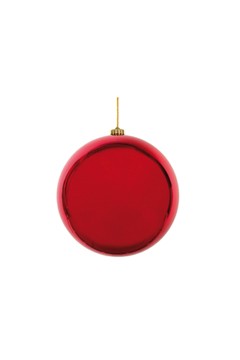 Weihnachtskugel XL aus Kunststoff, rot, Ø15cm, 1 Stk.